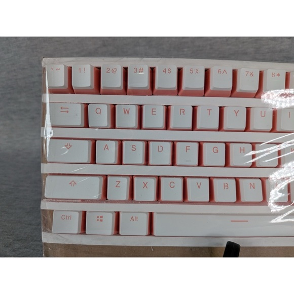 PBT Peach White Pudding Key Caps- Compact Tenkeyless - Picture 4 of 10